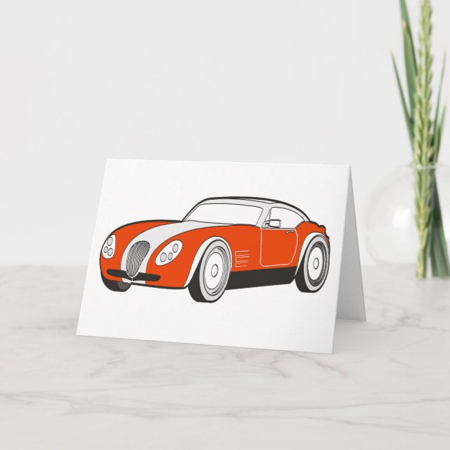 Sports Car Greeting Cards (Front)