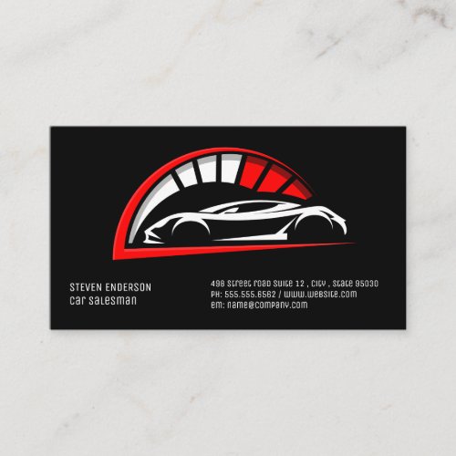 Sports Car Logo  Auto  Business Card