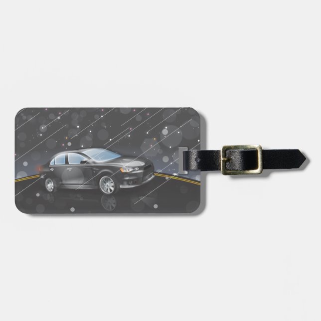 Sports Car Luggage Tag (Front Horizontal)