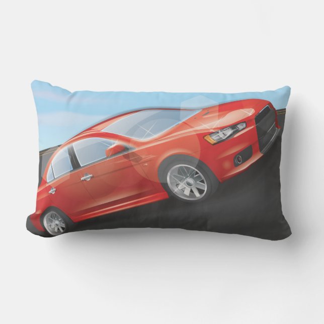 Sports Car Lumbar Pillow (Front)