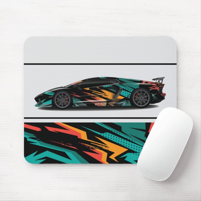 Sports Car Mouse Pad (With Mouse)