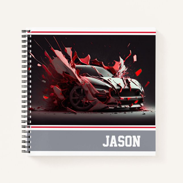 Sports Car Notebook (Front)