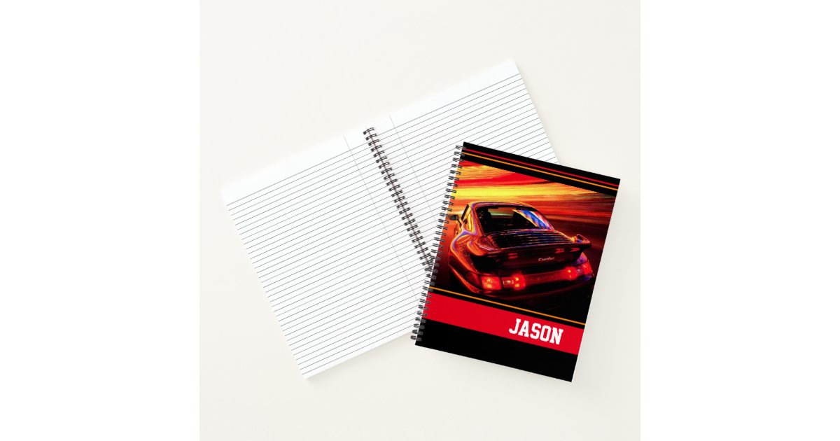 Sports Car Notebook | Zazzle