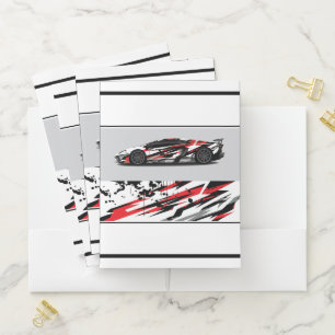 Sports Car Pocket Folder