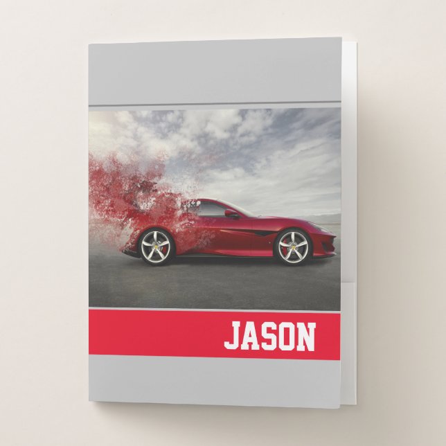 Sports Car Pocket Folder (Front)