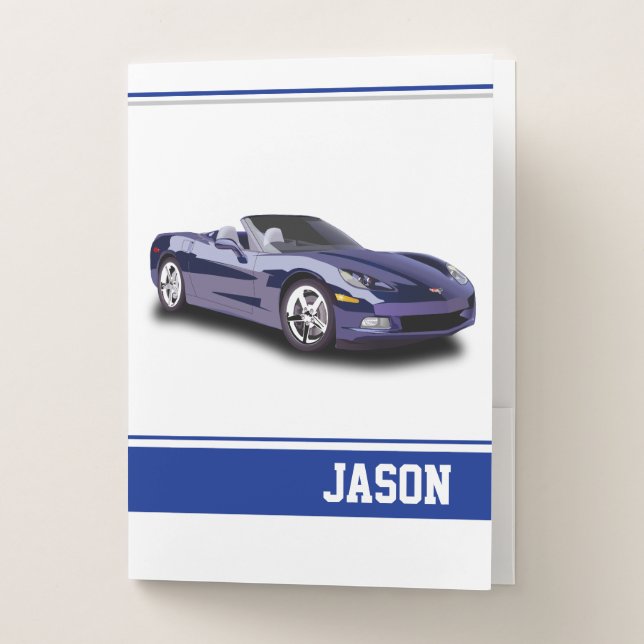 Sports Car Pocket Folder (Front)