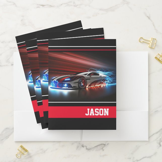 Sports Car Pocket Folder (In Situ)