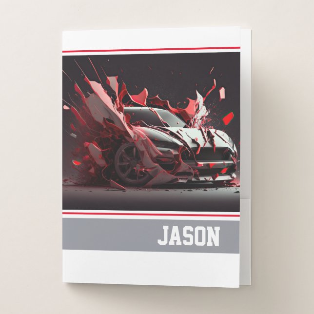 Sports Car Pocket Folder (Front)