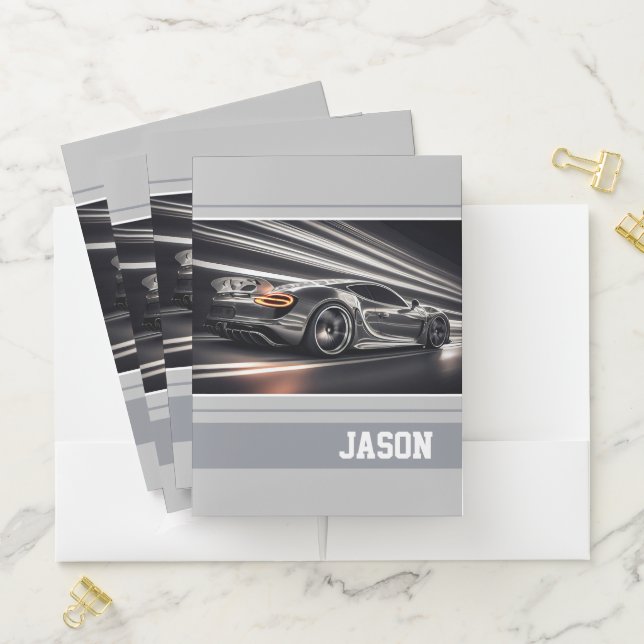 Sports Car Pocket Folder (In Situ)