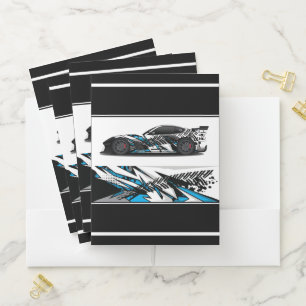 Sports Car Pocket Folder