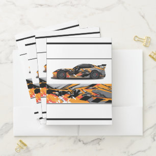 Sports Car Pocket Folder