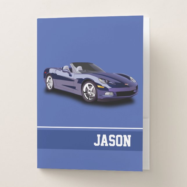 Sports Car Pocket Folder (Front)