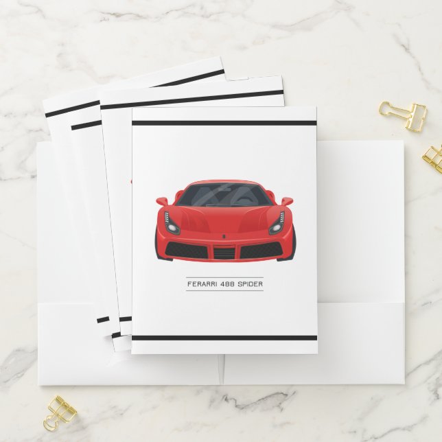 Sports Car Pocket Folder (In Situ)
