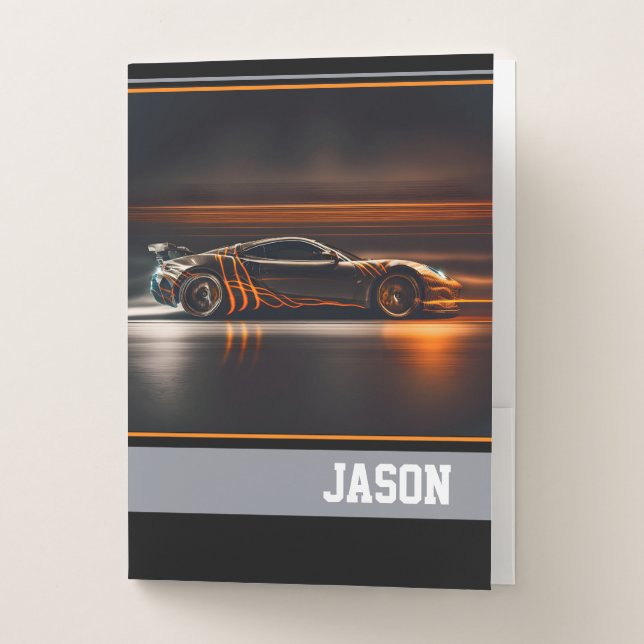 Sports Car Pocket Folder (Front)