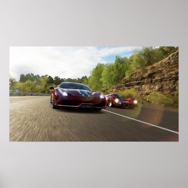 Sports Car Poster (Front)