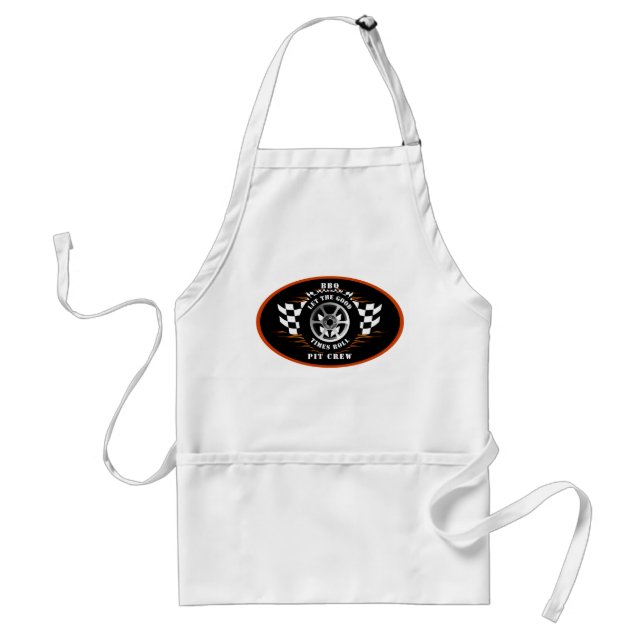 Sports Car Racing Fun Tailgate BBQ Party Supplies Adult Apron (Front)