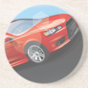 Sports Car Sandstone Coaster