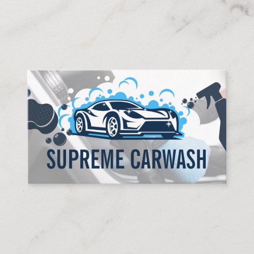 Sports Car  Soap Bubbles Business Card