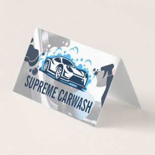 Sports Car Soap Bubbles Business Card