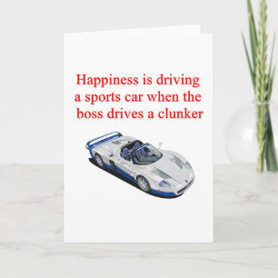 Sports Car T-shirts Hats Postage and Gifts Holiday Card