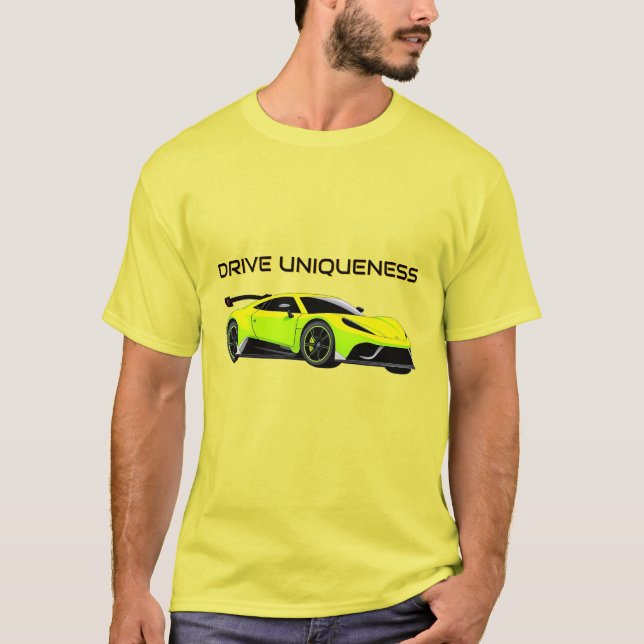 Sports Car With Sleek Design and Modern Aesthetic T-Shirt (Front)