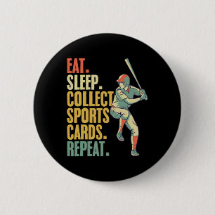 Sports Card Collecting Basketball Baseball Card Co Button