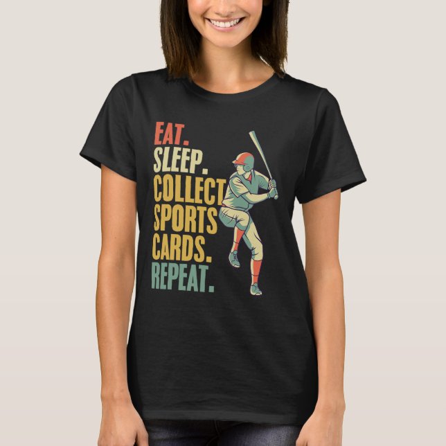 Sports Card Collecting Basketball Baseball Card Co T-Shirt (Front)