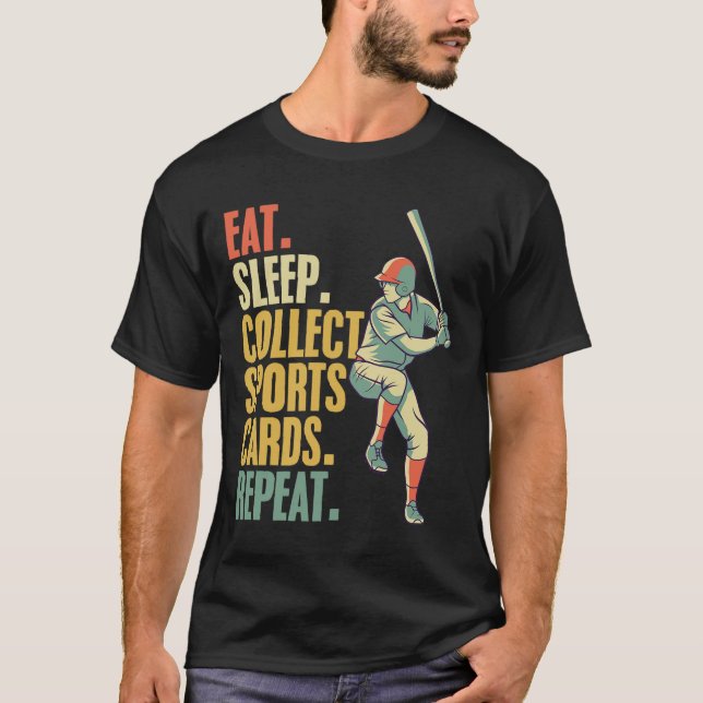 Sports Card Collecting Basketball Baseball Card Co T-Shirt (Front)
