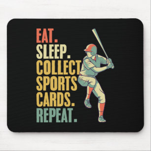 Sports Card Collecting Sketll Sell Card Collector  Mouse Pad