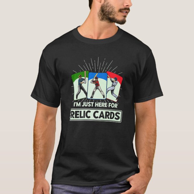 Sports Card Collector  Baseball Card Relic Cards T-Shirt (Front)