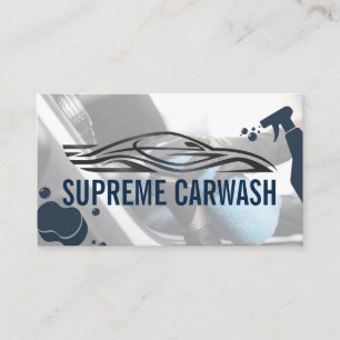 Sports Cars Soap Bubbles Spray Bottle Business Card