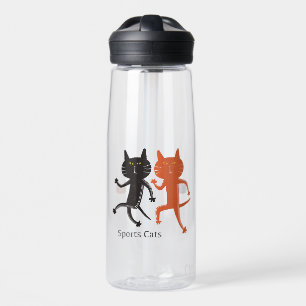 Sports Cats Run! Water Bottle
