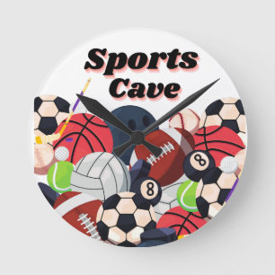 SPORTS CAVE WALL CLOCK