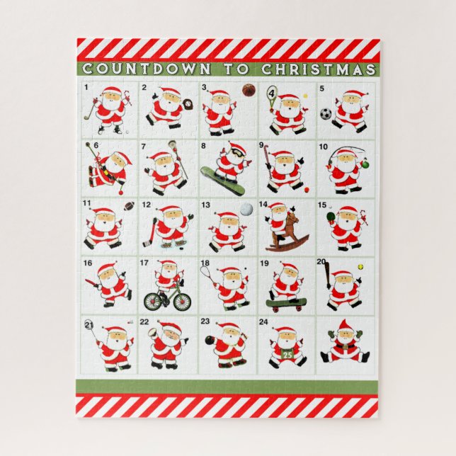Sports Christmas Advent Calendar Jigsaw Puzzle (Vertical)