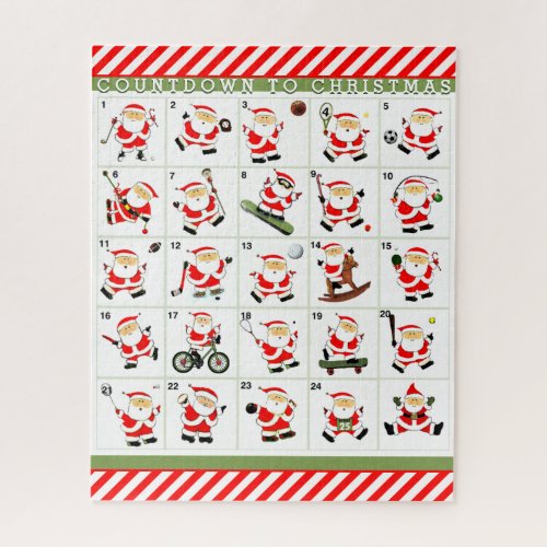 Sports Christmas Advent Calendar Jigsaw Puzzle