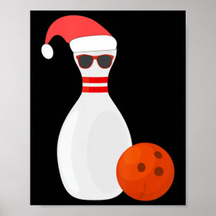 Sports Christmas Bowling - Snowman Bowling Poster