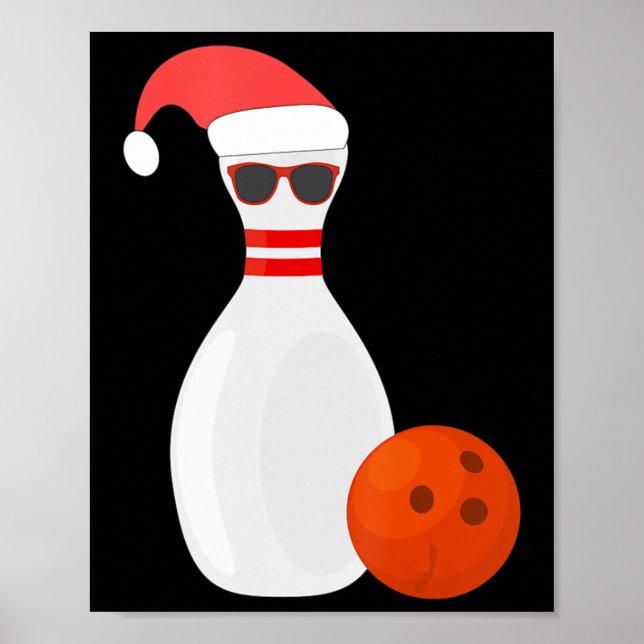 Sports Christmas Bowling  - Snowman Bowling  Poster (Front)