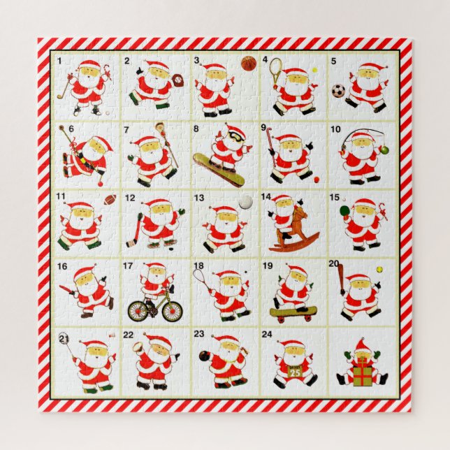 Sports Christmas Countdown Jigsaw Puzzle (Vertical)