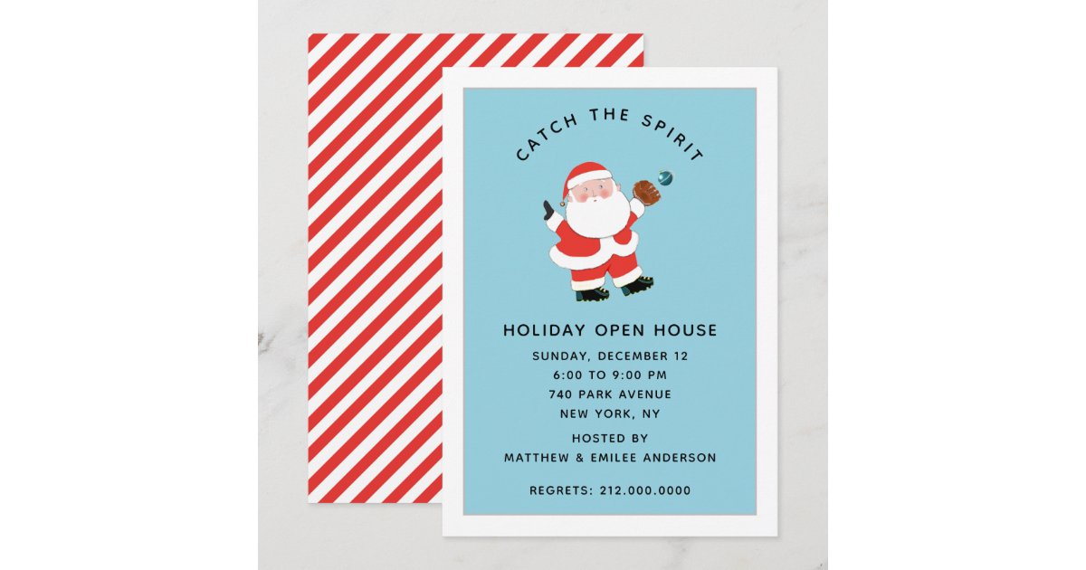 Sports Christmas Holiday Party Invitation Zazzle
