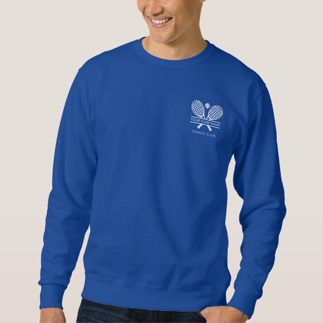 Sports Club Name Tennis Team Players Sweatshirt (Front)
