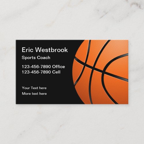 Sports Coach And Scout Theme Business Card