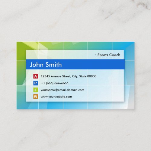 Sports Coach - Modern Multipurpose Business Cards