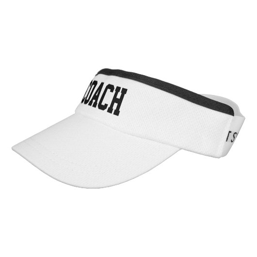 Sports coach sun visor cap hats (Angled)