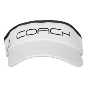 Sports coach sun visor cap - personalized hat
