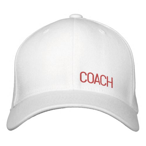 Sports COACH Team NAME School Colors Timeless Embroidered Baseball Cap