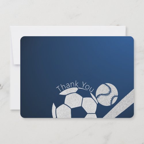 Sports Combo Flat Card Thank You