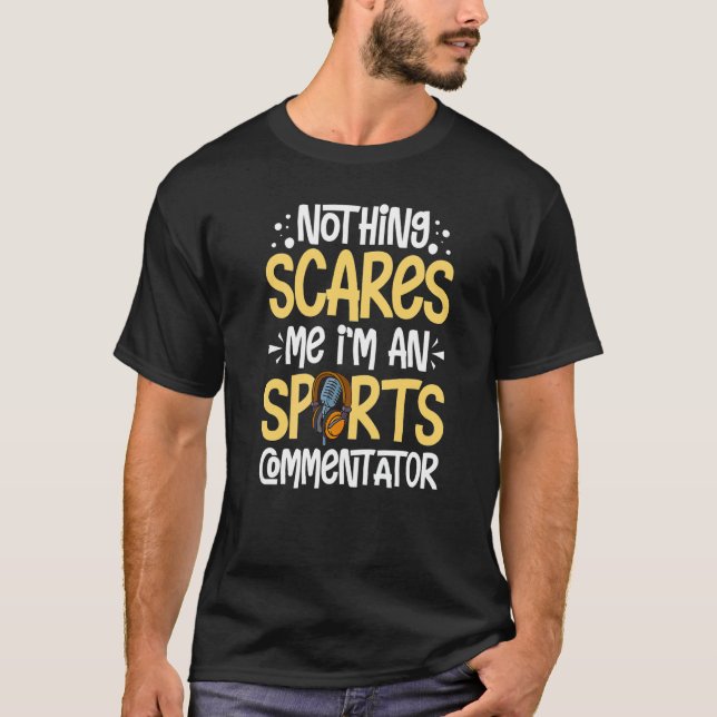 Sports Commentator Sportscaster Sport Announcer  2 T-Shirt (Front)