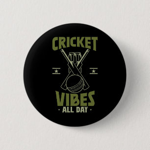 Sports Cricket Player Cricket Vibes Button