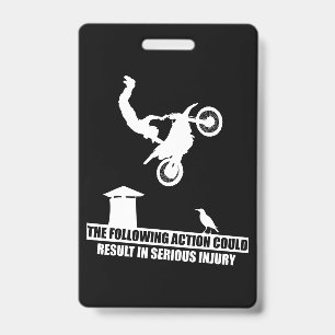 Sports Dirt Bike Motorcycles Lover Gift Badge