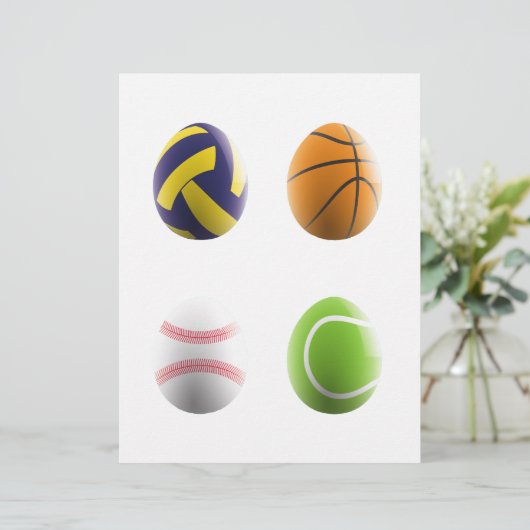 sports easter eggs (Standing Front)